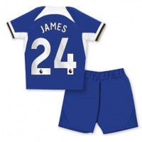 Dětský Fotbalový dres Chelsea Reece James #24 2023-24 Domácí Krátký Rukáv (+ trenýrky)